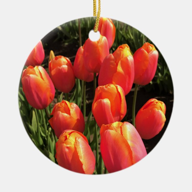 Dordogne Tulips, Oregon Julgransprydnad Keramik (Framsidan)