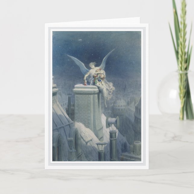 Dore Angel-hälsningskort Helgkort (Framsida)
