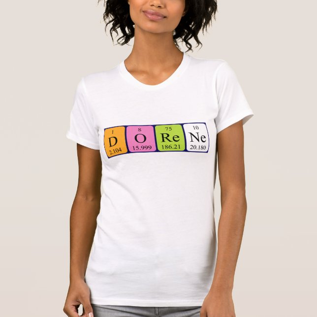 Dorene Perioene bord namn-skjorta T Shirt (Framsida)