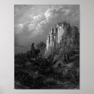 Dorés illustration av Camelot Poster