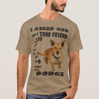 Dorgi Quote Mom, Dachshund Welsh Corgi Dad, Cute D T Shirt