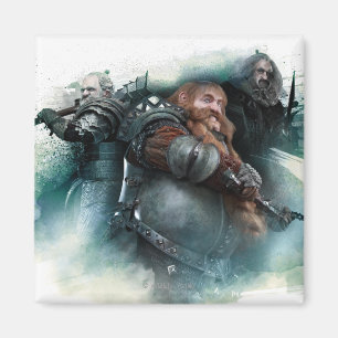 Dori, Bombur och Oin Graphic Magnet