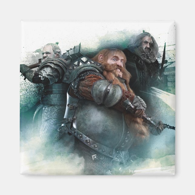 Dori, Bombur och Oin Graphic Magnet (Framsidan)