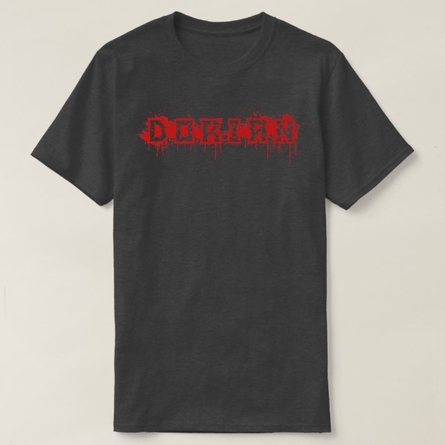 Dorian First Namn Halloween Costume Personlig  T Shirt (Design framsida)