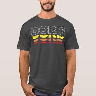 Doris Förnamn Rolig Vintage Solnedgång Doris pojke T Shirt