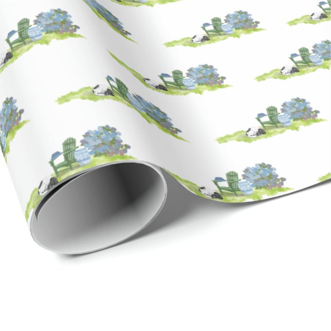 Doris hunden sommar scen presentpapper (Rullad Hörn)