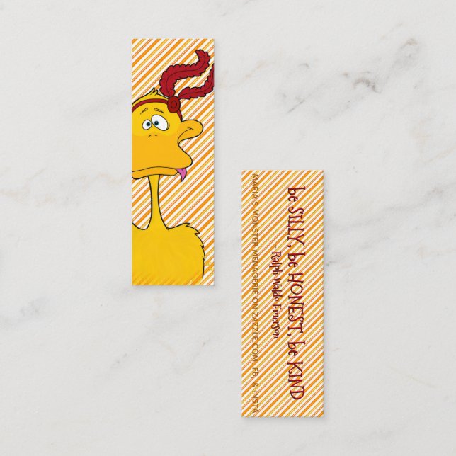 Doris, med citat, lyckokort mini visitkort (Fram/baksida)