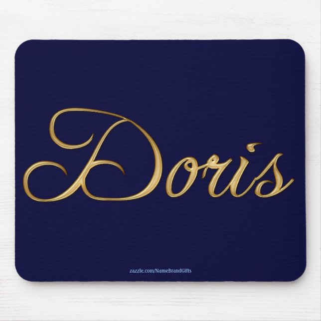 DORIS Namn-Branded Personlig Gift Mousepad Musmatta (Framsidan)