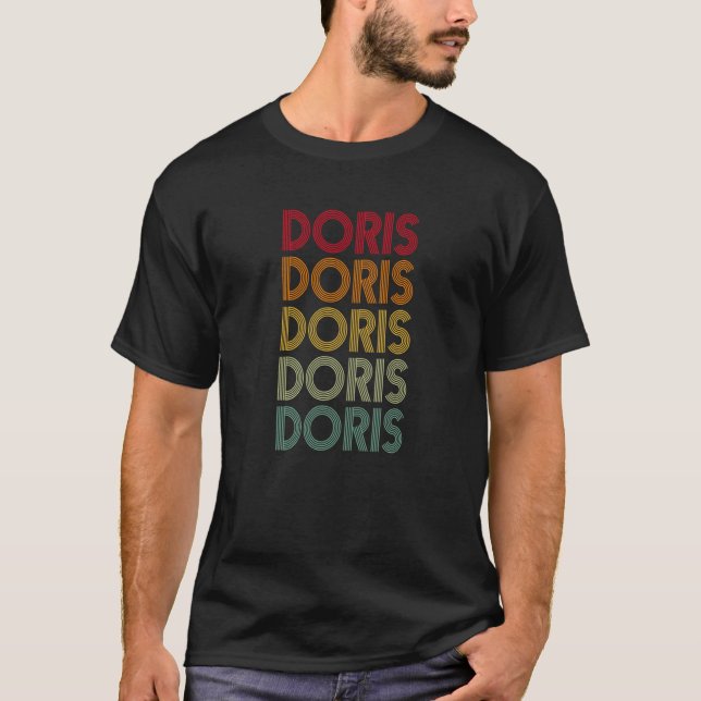 Doris Retro Namn Humor Nickname T Shirt (Framsida)