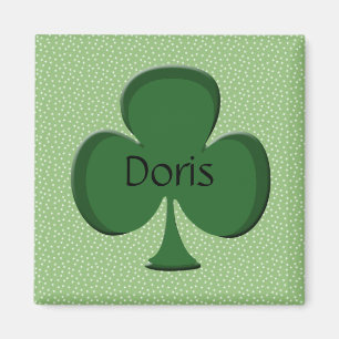 Doris Shamrock Namn Magnet