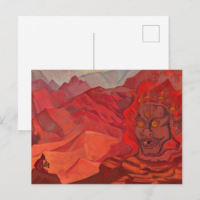 Dorje, Nicholas Roerich, Daring One Helg Vykort (Fram/baksida)