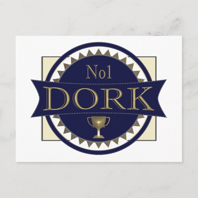 Dork Award Anpassningsbar vykort (Framsida)