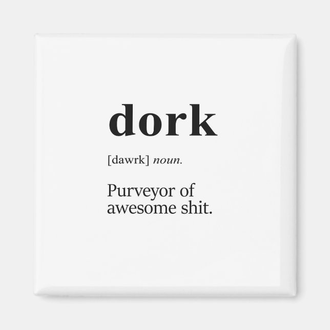 Dork-definition Magnet (Framsidan)