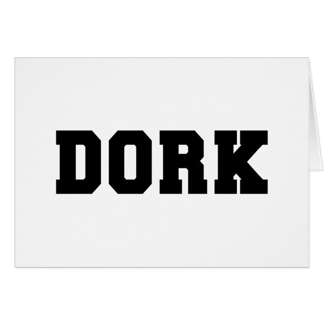 DORK-KORT HÄLSNINGSKORT (Framsidan Horizontal)