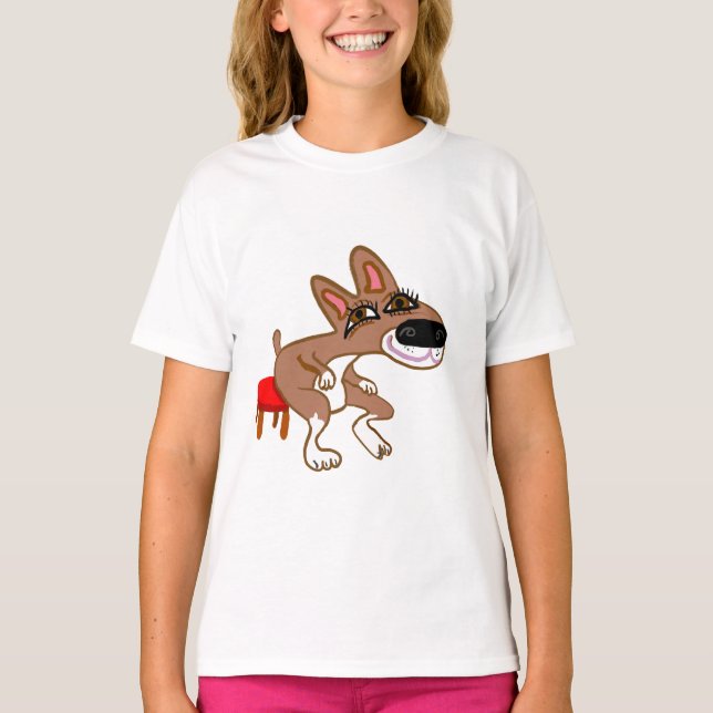 Dork The Dog 🐶  T Shirt (Framsida)