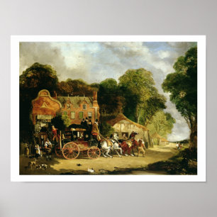 Dorking and London Royal Mail lämnar Mar Poster