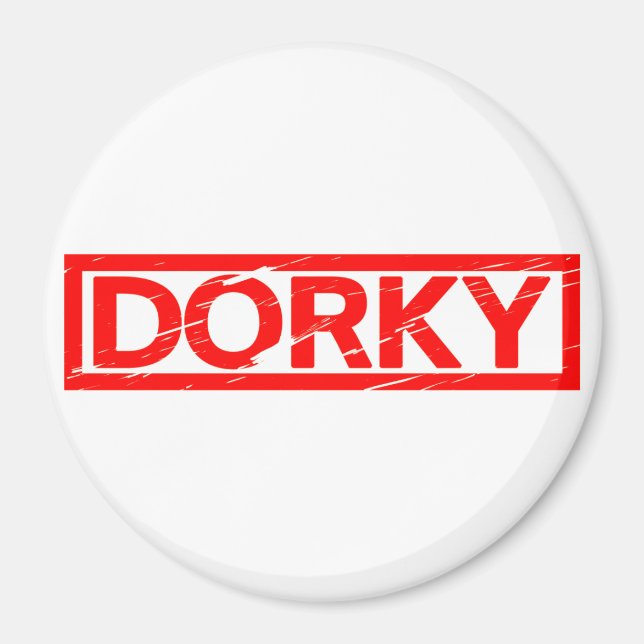 Dorky Frimärke Magnet (Framsidan)