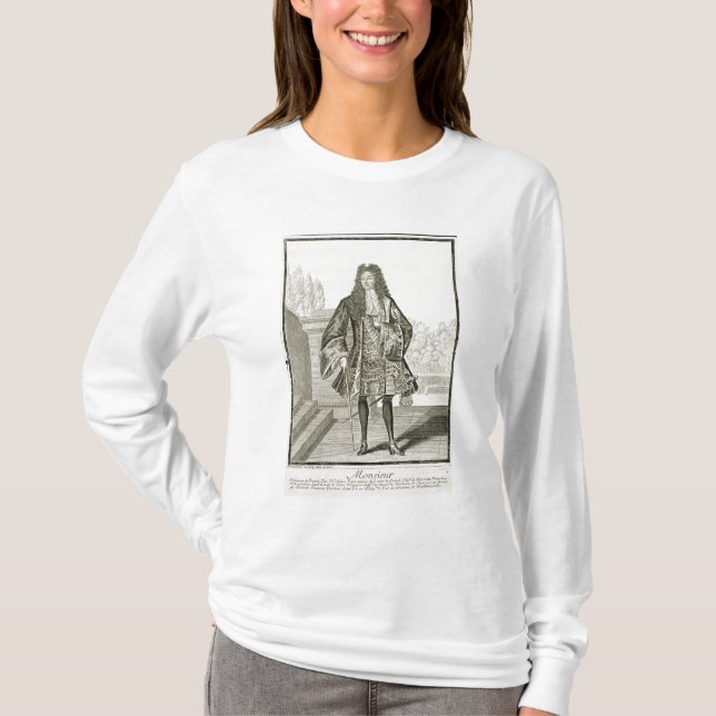 d'Orleans "för Monsieur" annars Philip Duc av T-shirt (Framsida)