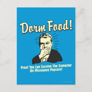 Dorm Food: Överlev Microwave Popcorn Vykort