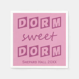 "Dorm Sweet Dorm" anpassade sovsalsfirande pappers Pappersservett