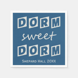 "Dorm Sweet Dorm" anpassningsbar dorm party pappra Pappersservett