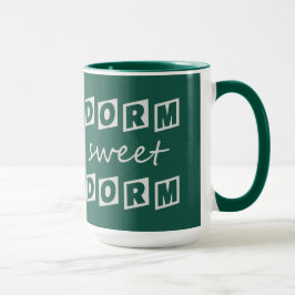 "Dorm Sweet Dorm" anpassningsbar monogram mugg