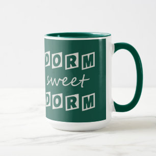 "Dorm Sweet Dorm" anpassningsbar monogram mugg