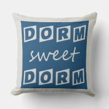 "Dorm Sweet Dorm" reversibel dekorativ kudde