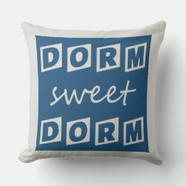"Dorm Sweet Dorm" reversibel dekorativ kudde