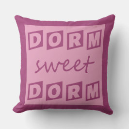 "Dorm Sweet Dorm" reversibel dekorativ kudde