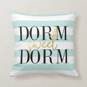 Dorm Sweet Dorm Teal Rand Kudde