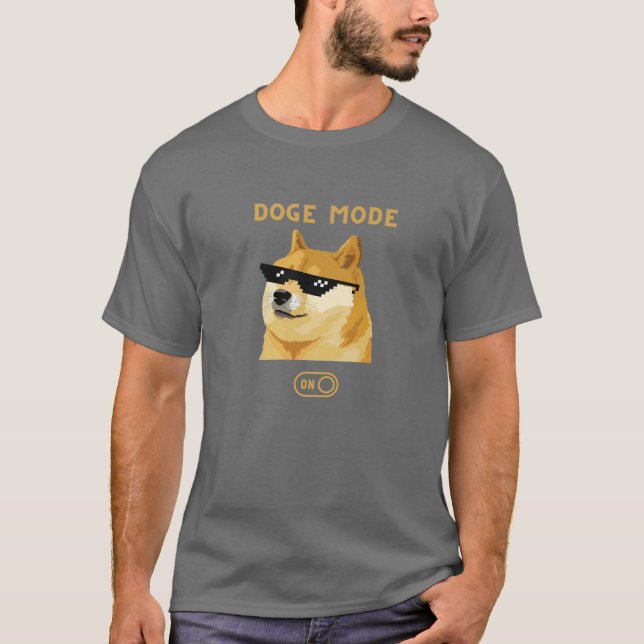 Dörmerläge på Dogecoin-kryptovaluta T Shirt (Framsida)