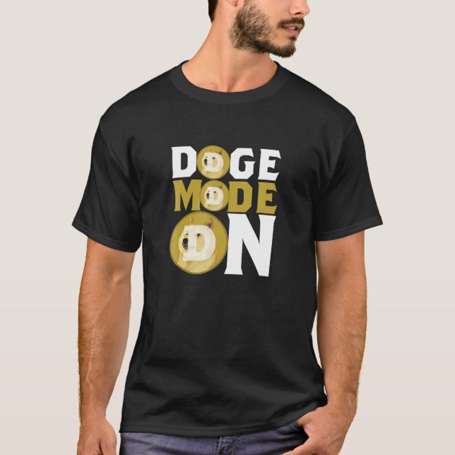 Dörmerläge på Dogecoin-kryptovaluta T Shirt (Framsida)