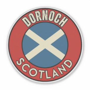 Dornoch, Skottland Klistermärken