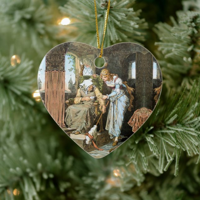 Dornröschen - Sleeping Beauty - Grimm Märchen Julgransprydnad Keramik (Träd)