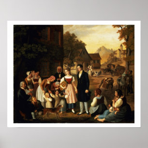 Dorotheas Farewell, från Goethe's 'Hermann and Do Poster