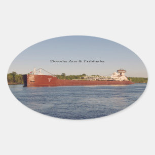 Dorothy Ann & Pathfinder Sticker Ovalt Klistermärke