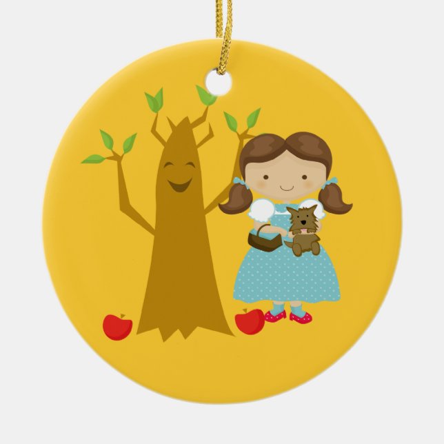 Dorothy bredvid Talking Träd jul Ornament (Framsidan)