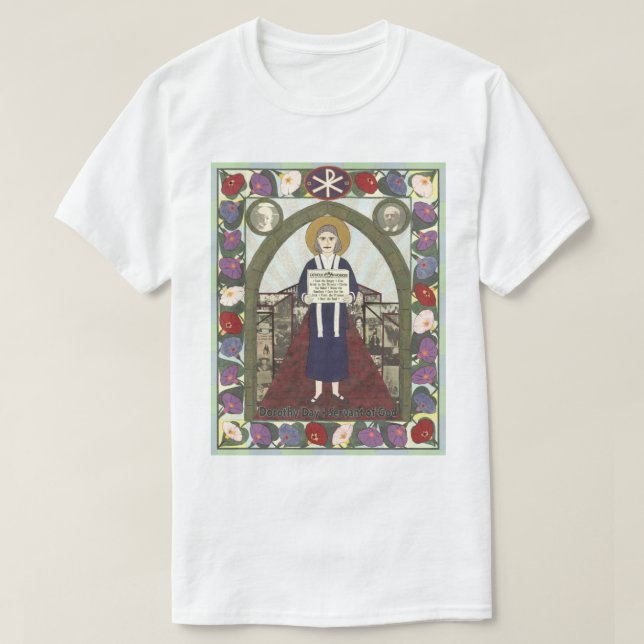 Dorothy Day Icon T Shirt (Design framsida)
