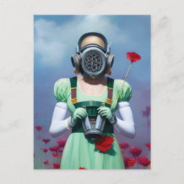Dorothy i en gasmask i Poppies Vykort