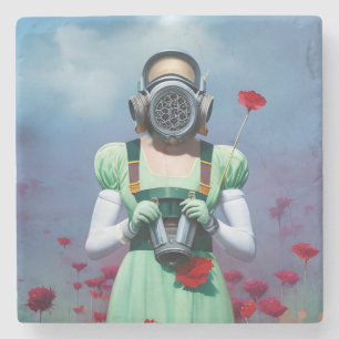 Dorothy i en gasmask stenunderlägg