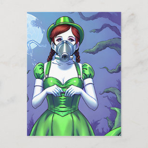 Dorothy i ett vykort för gasmask