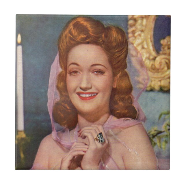 Dorothy Lamour 1940-talets stjärna på "Road" bilde Kakelplatta (Framsidan)