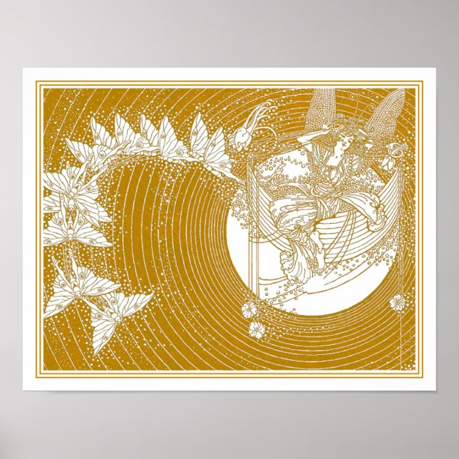 Dorothy Lathrop: Boat of Dreams Fairy Illustration Poster (Framsidan)