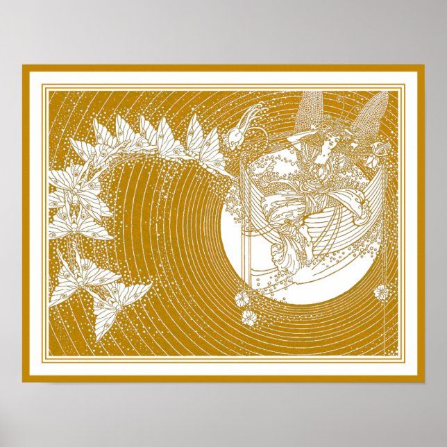 Dorothy Lathrop: Boat of Dreams Fairy Illustration Poster (Framsidan)