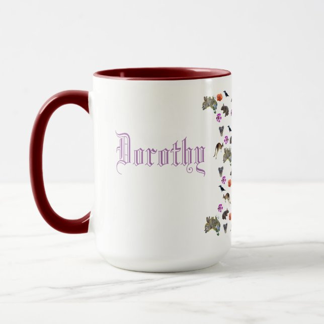 Dorothy, Namn Logotyp med Australian Wildlife Mugg (Vänster)