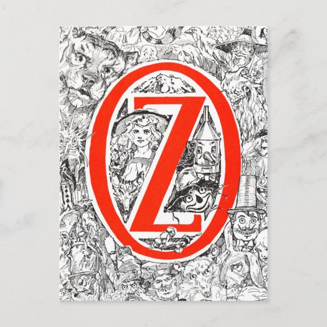 Dorothy och guiden i Oz Vykort (Framsida)