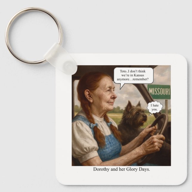Dorothy och hennes storhetstid nyckelring (Framsida)