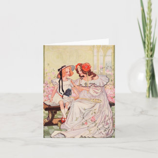Dorothy och Ozma Blank Greeting Cards Kort