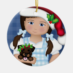 Dorothy och Toto Oz-någon jul Julgransprydnad Keramik